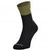 SOCK BLOCK STRIPE CREW black/ fir green